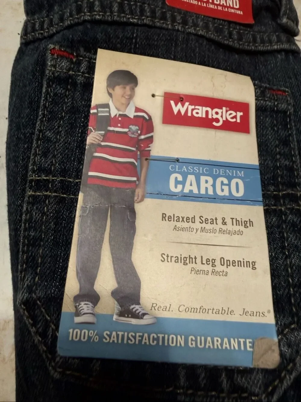 Wrangler Cargo/ Tony Hawk Boys jeans (2)Pr Sz 5 NWT
